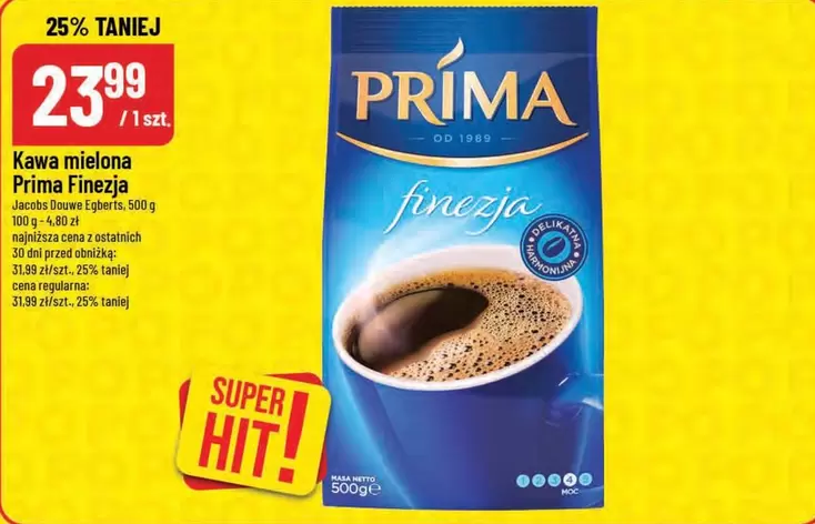 Kawa mielona Prima Finezja