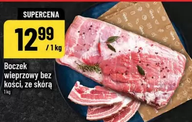 Boczek wieprzowy bez kości, ze skórą