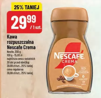 rozpuszczalna Nescafe Crema
