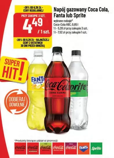 Coca Cola - , Fanta lub Sprite