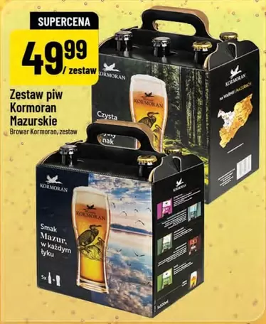 Zestaw piw Kormoran Mazurskie