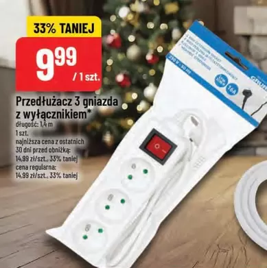 We - Przedłużacz 3 gniazda z wyłącznikiem
