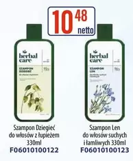 Szampon Dziegieć do włosów z łupieżem 330ml, Szampon Len do włosów suchych i łamliwych 330ml