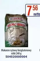 Makaron ryżowy bezglutenowy nitki