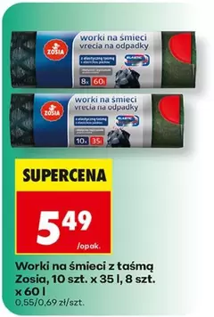 Worki na śmieci z taśmą