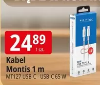 Montis 1 m MT127 USB-C - USB-C 65 W