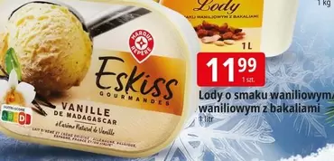 De - Lody o smaku waniliowym waniliowym z bakaliami