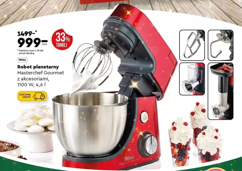 Masterchef - Robot planetarny Gourmet z akcesoriami, 1100 W, 4,61