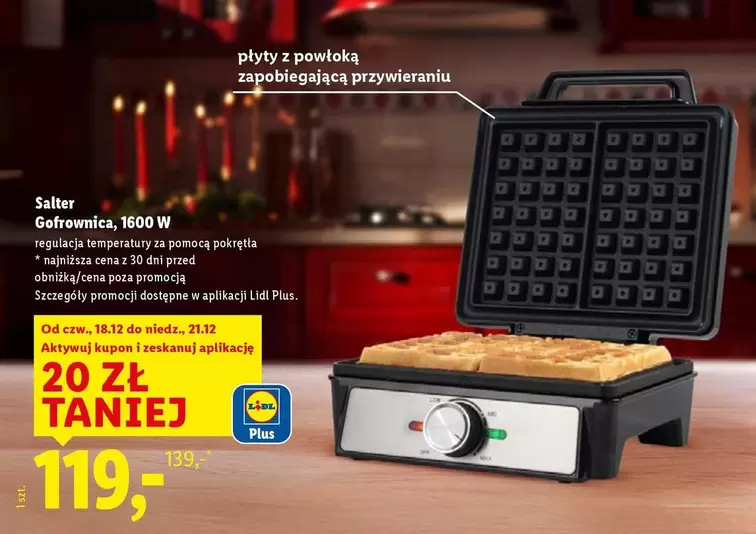 Plus - Gofrownica, 1600 W