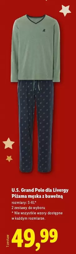 Polo - Piżama męska z bawełną