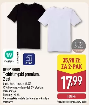 T-Shirt - T-shirt męski premium, 2 szt.