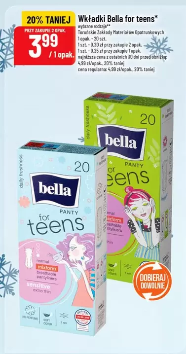 Bella - Wkładki for teens