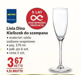 Metro - Linia Dina Kieliszek do szampana