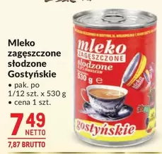 Mleko zagęszczone słodzone