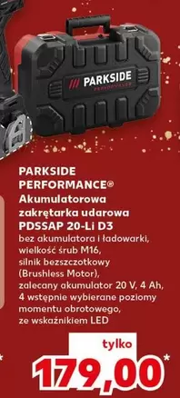 Akumulatorowa zakrętarka udarowa PDSSAP 20-Li D3