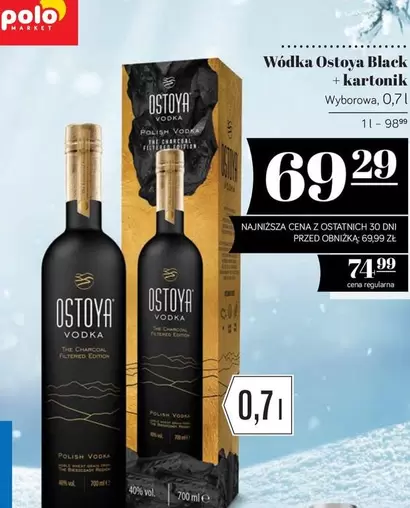 Polo - Wódka Ostoya Black + kartonik