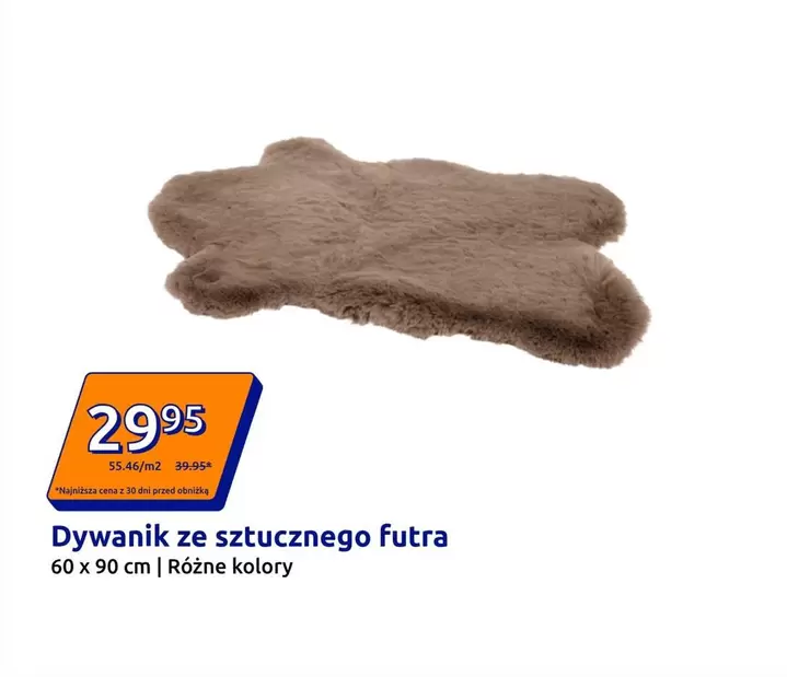 Dywanik ze sztucznego futra