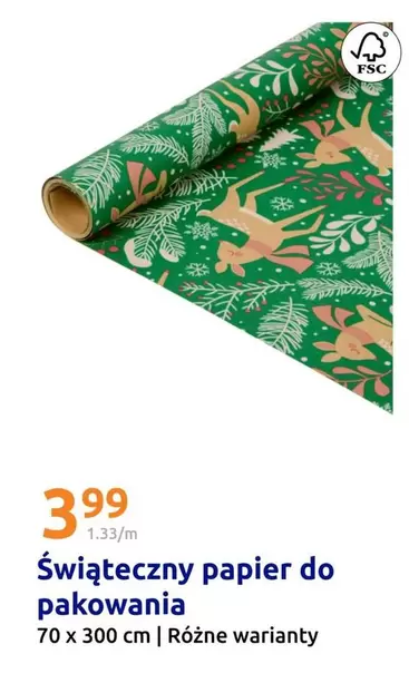 Świąteczny papier do pakowania