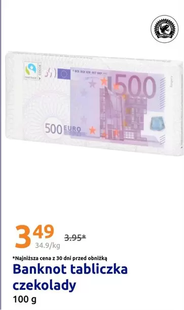 Euro - Banknot tabliczka czekolady