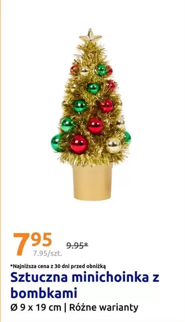 Sztuczna minichoinka z bombkami