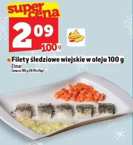 Filety śledziowe wiejskie w oleju 100 g