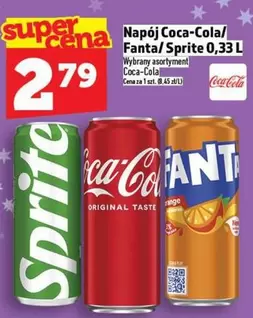 Coca Cola - Coca-Cola/Fanta/Sprite 0,33 L