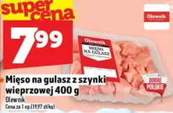 Mięso na gulasz z szynki wieprzowej