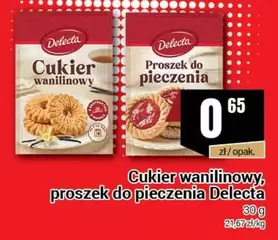 Cukier wanilinowy, proszek do pieczenia