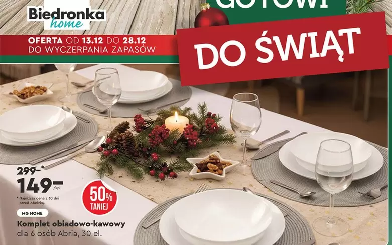 Komplet obiadowo-kawowy