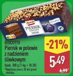 Piernik z nadzieniem śliwkowym