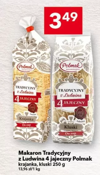 Makaron Tradycyjny z Ludwina 4 jajeczny krajanka, kluski