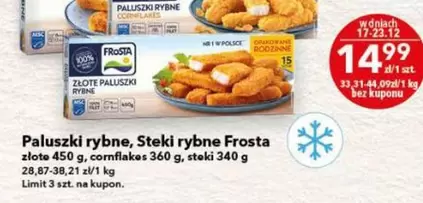 Paluszki rybne, Steki rybne