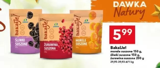 morele suszone, śliwki suszone, żurawina suszona