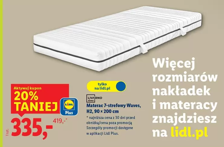 Plus - Materac 7-strefowy Waves