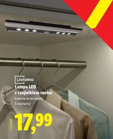 Lampa LED z czujnikiem ruchu