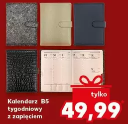 Kalendarz B5 tygodniowy z zapięciem