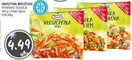 WARZYWA MROŻONE WYBRANE RODZAJE