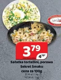 Sałatka tortellini, porowa
