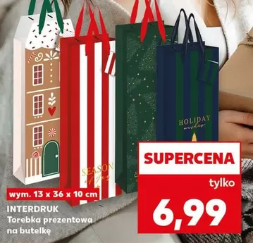 Torebka prezentowa na butelkę