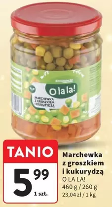 Marchewka z groszkiem i kukurydzą