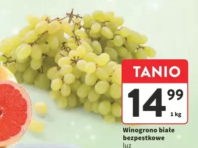 Winogrono białe bezpestkowe