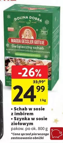 No - Schab w sosie z imbirem, Szynka w sosie ziołowym