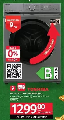 PRALKA TW-BL100A4PL(SS)