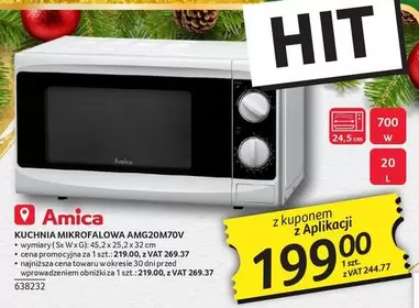 Amica - KUCHNIA MIKROFALOWA AMG20M70V