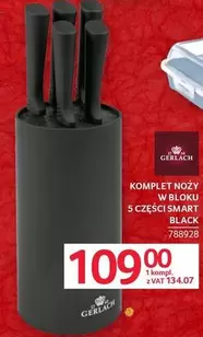 Black - KOMPLET NOŻY W BLOKU 5 CZĘSCI SMART BLACK 788928