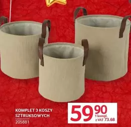 KOMPLET 3 KOSZY SZTRUKOWYCH 205881