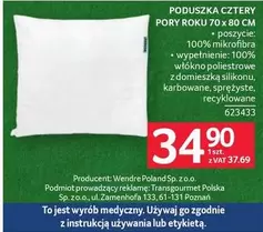 Sp - PODUSZKA CZTERY PORY ROKU 70 x 80 CM
