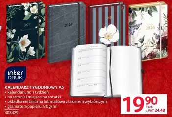 Inter - KALENDARZ TYGODNIOWY A5