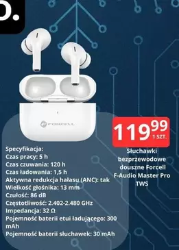 Mm - bezprzewodowe douszne F-Audio Master Pro TWS