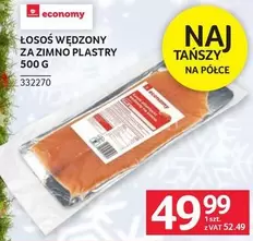 ŁOSOŚ WĘDZONY ZA ZIMNO PLASTRY